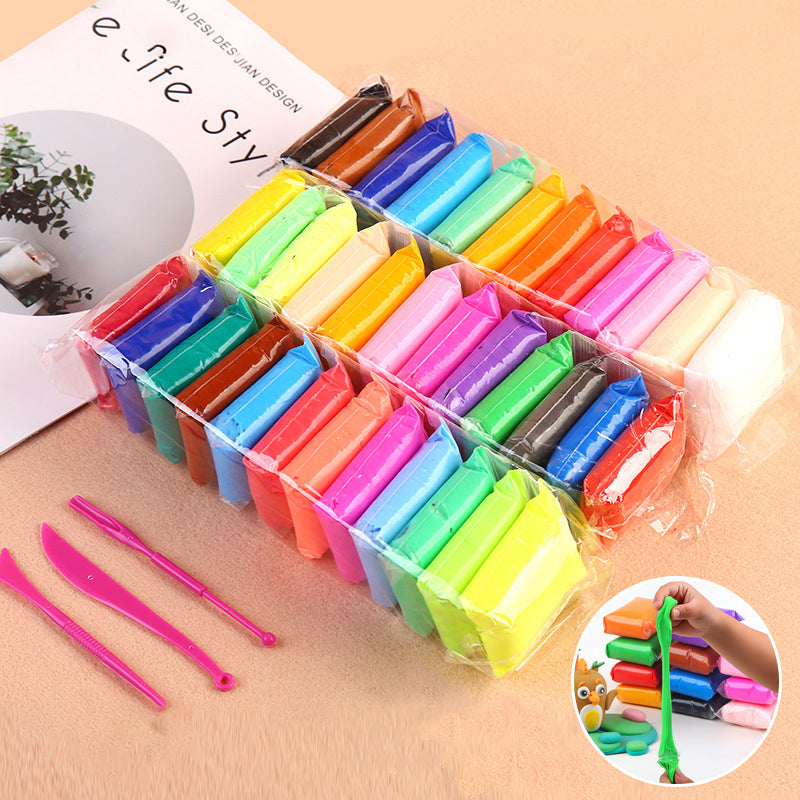 🎨 KAUF 2 ERHALTE 1 GRATIS! 🎁 36-Farben Ultraleichte Knete – Sicher, ungiftig & weich – Perfekt für Kreativität & Bastelprojekte für Kinder 🌈