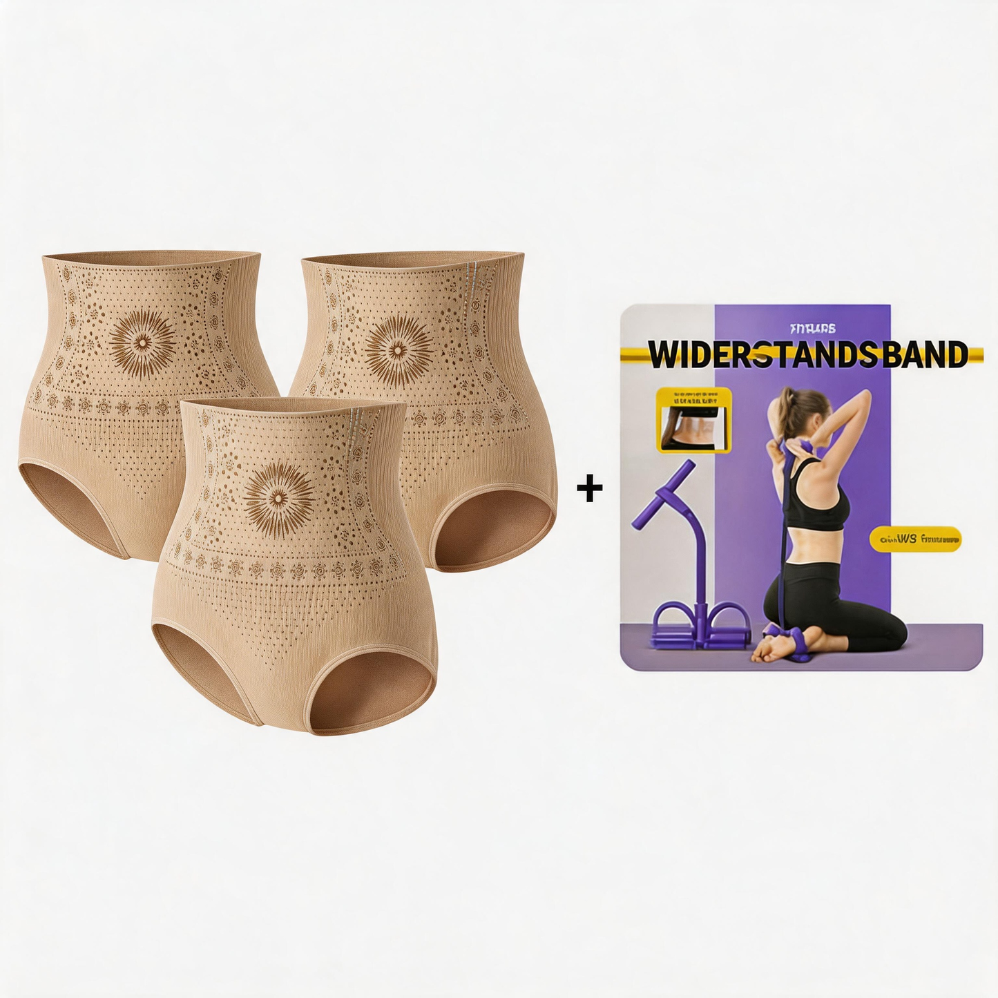 🥳 👙 Hochtaillierte formende Shorts – 360° Stützung, Bauchkontrolle & Po-Lift – nahtlos, atmungsaktiv (78% Nylon) – für Damen M-XL