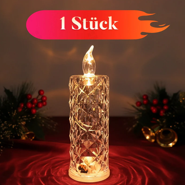 🔥Letzter Tag 50% Rabatt🎁Set mit 1 LED-Kristallkerzenleuchtern