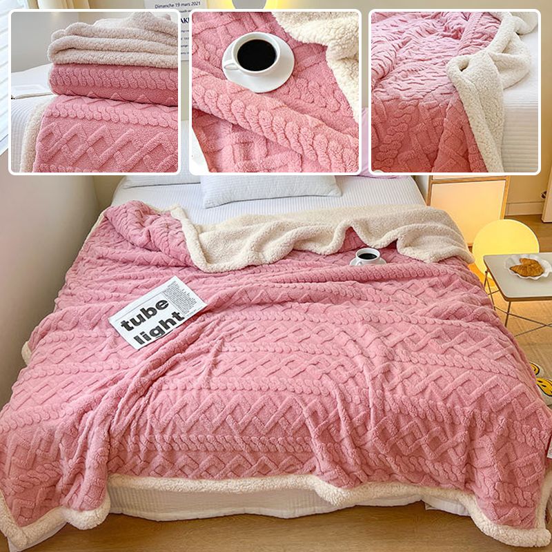 📢📢50% RABATT NU!! ❄️ Verdickte Imitat‑Kaschmir Wurfdecke — Super weiche warme Kuscheldecke für Sofa, Bett, Büro und Reisen ☁️🛋️