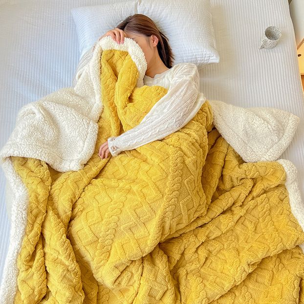 📢📢50% RABATT NU!! ❄️ Verdickte Imitat‑Kaschmir Wurfdecke — Super weiche warme Kuscheldecke für Sofa, Bett, Büro und Reisen ☁️🛋️