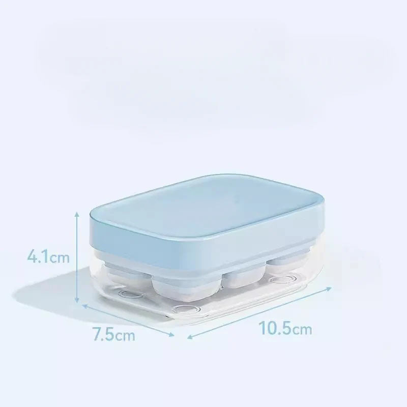 🧊Limitiertes 50 % Rabatt⏰ Mini-Eiswürfelform 6er – Lebensmittelecht, Leicht zu Lösen ✨