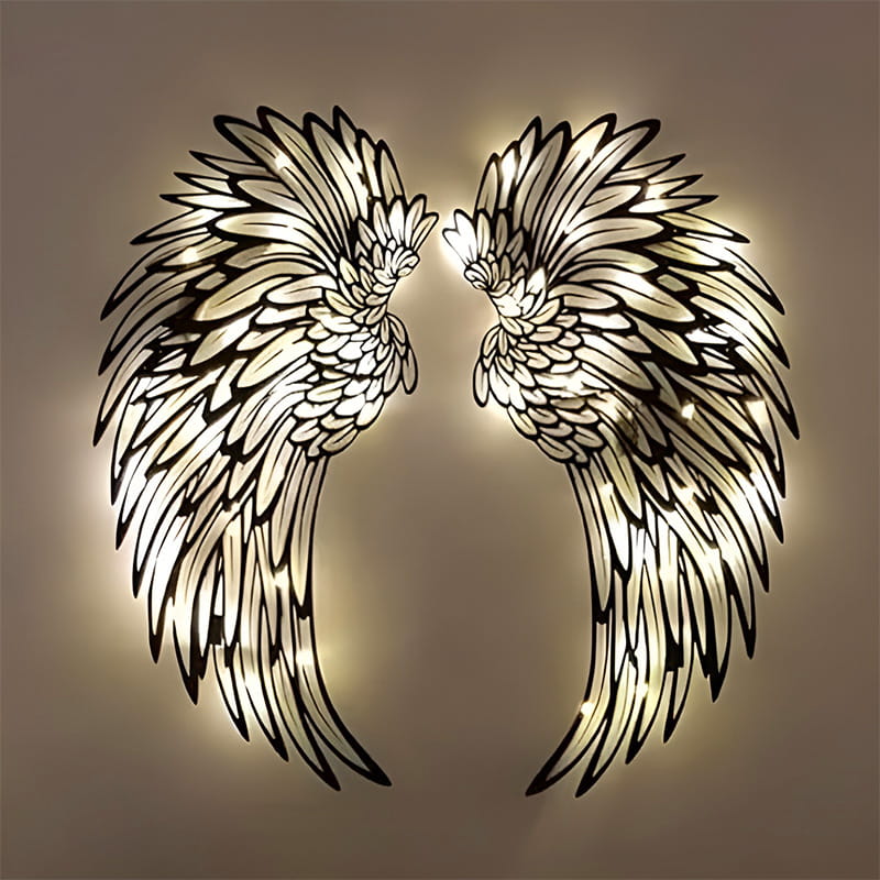 🕊️ 50% RABATT! 💡 Wandkunst aus Metall mit Engelsflügeln & LED-Beleuchtung – Dekoratives Lichtobjekt für Wohnzimmer oder Flur – Warmes Licht, edles Design – verleiht jedem Raum eine himmlische Atmosphäre ✨