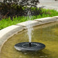 ✨Solarbetriebene schwimmende Fontäne, geeignet für Miniatur-Gartensprinkler, Steingärten und Teiche im Freien✨