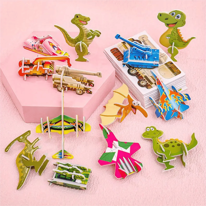 🧩 KAUFE 2, ERHALTE 3! ✨ 3D-Cartoon-Puzzle – 57 Teile mit Leuchtfarben, Fördert Kreativität & Räumliches Denken Bei Kindern Ab 4 Jahren 🎨