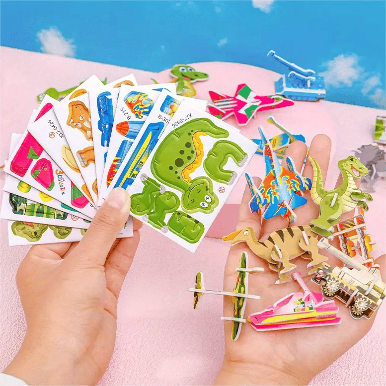 🧩 KAUFE 2, ERHALTE 3! ✨ 3D-Cartoon-Puzzle – 57 Teile mit Leuchtfarben, Fördert Kreativität & Räumliches Denken Bei Kindern Ab 4 Jahren 🎨