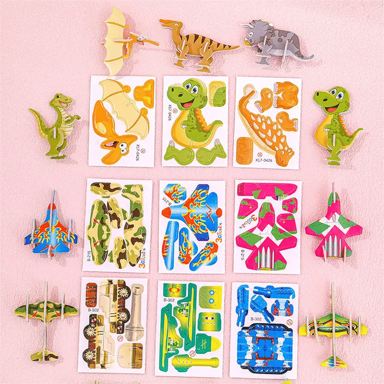 🧩 KAUFE 2, ERHALTE 3! ✨ 3D-Cartoon-Puzzle – 57 Teile mit Leuchtfarben, Fördert Kreativität & Räumliches Denken Bei Kindern Ab 4 Jahren 🎨
