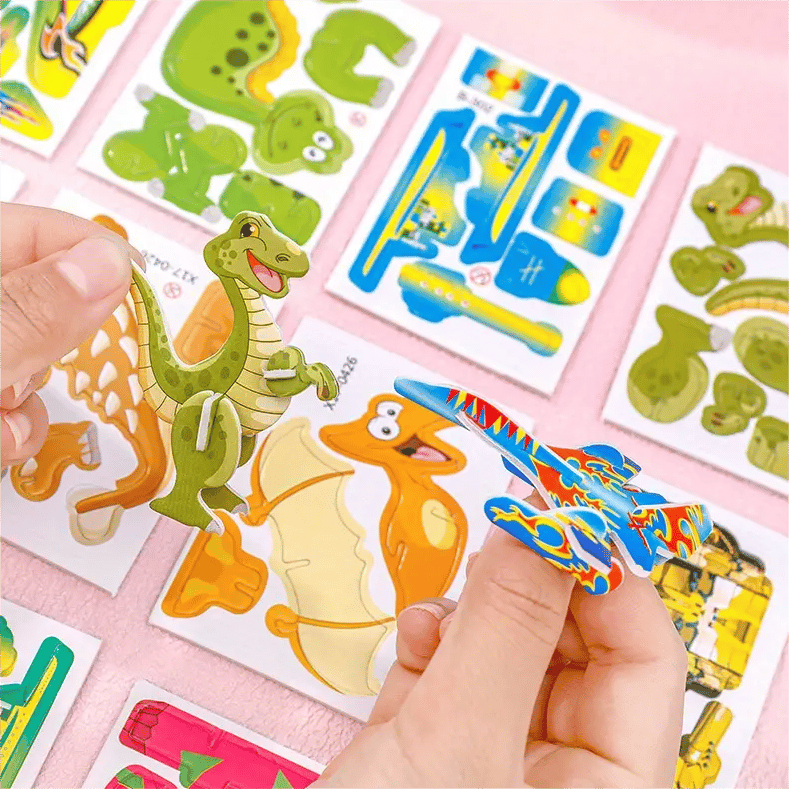 🧩 KAUFE 2, ERHALTE 3! ✨ 3D-Cartoon-Puzzle – 57 Teile mit Leuchtfarben, Fördert Kreativität & Räumliches Denken Bei Kindern Ab 4 Jahren 🎨