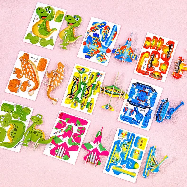 🧩 KAUFE 2, ERHALTE 3! ✨ 3D-Cartoon-Puzzle – 57 Teile mit Leuchtfarben, Fördert Kreativität & Räumliches Denken Bei Kindern Ab 4 Jahren 🎨
