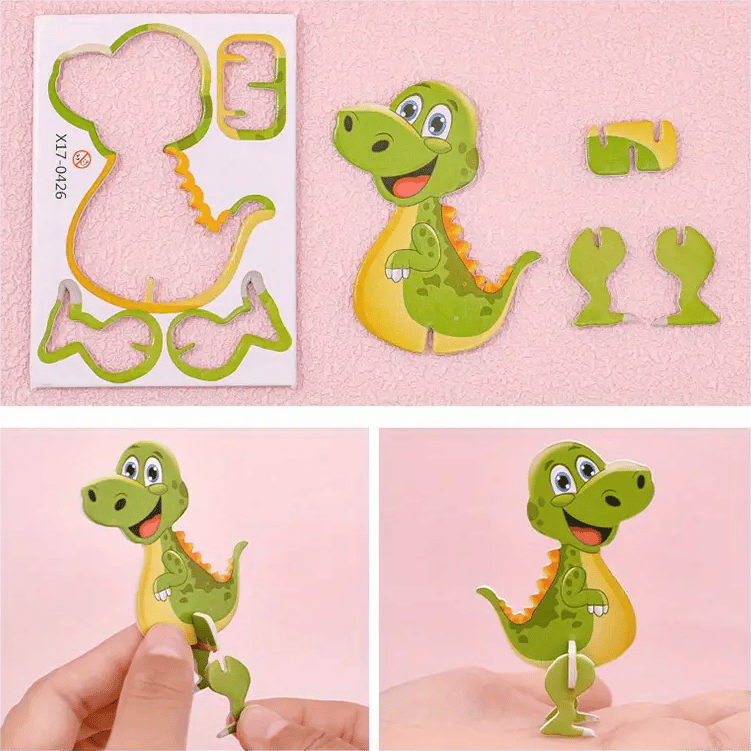 🧩 KAUFE 2, ERHALTE 3! ✨ 3D-Cartoon-Puzzle – 57 Teile mit Leuchtfarben, Fördert Kreativität & Räumliches Denken Bei Kindern Ab 4 Jahren 🎨