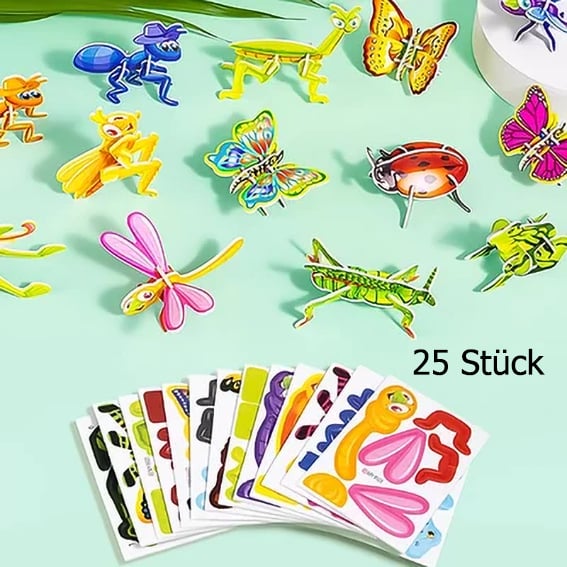 🧩 KAUFE 2, ERHALTE 3! ✨ 3D-Cartoon-Puzzle – 57 Teile mit Leuchtfarben, Fördert Kreativität & Räumliches Denken Bei Kindern Ab 4 Jahren 🎨