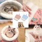 ⏳50% RABATT! 🐱 Flauschiger Katzen-Winterschlafsack – halbgeschlossene Kuschelhöhle mit Cartoon-Muster😴