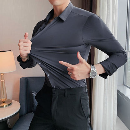 👔Bügelfreies Businesshemd mit hohem Stretchanteil für Herren✨Kaufen Sie 2 und erhalten Sie kostenlosen Versand