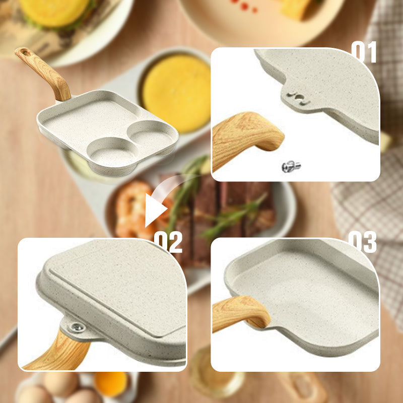 🍳 50 % RABATT ⏰ 3‑in‑1‑Pfanne mit Antihaftbeschichtung, vielseitig nutzbar, leicht zu reinigen für den Alltag ✨