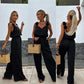 💕Ärmelloser Jumpsuit mit weitem Bein für Damen