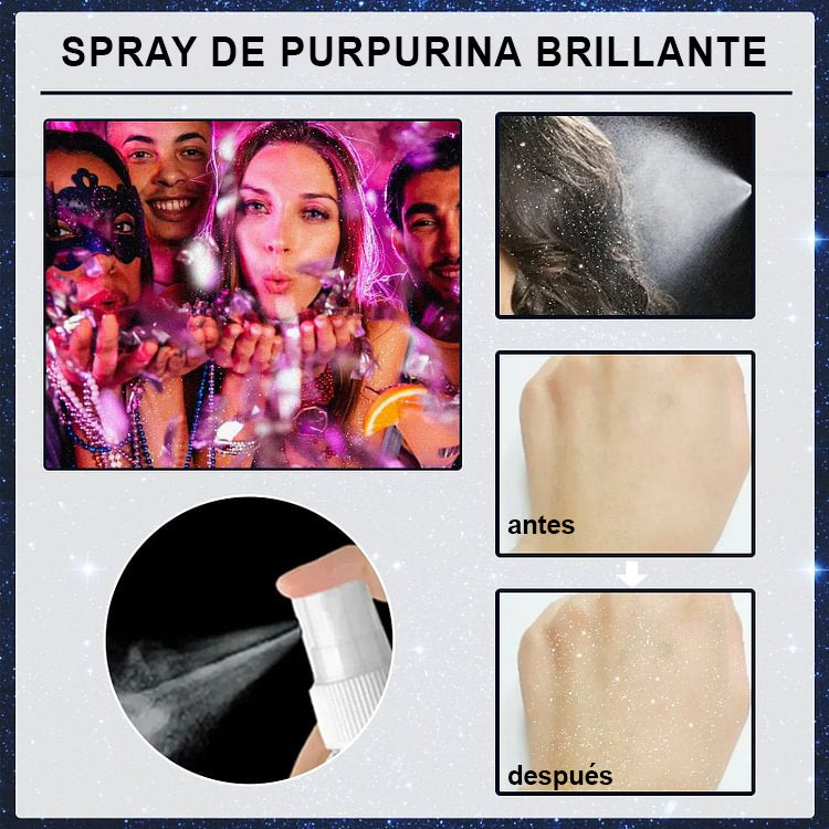 ⏳Begrenzte Zeit 50% Rabatt💥Wasserfestes Spray mit Glitter für Haare und Kleidung bei Bühnenpartys-6