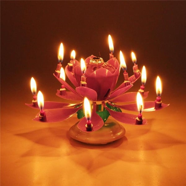 🔥HEISSER ANGEBOT 50 % RABATT🎂Geburtstagskerze „Magic Flower“