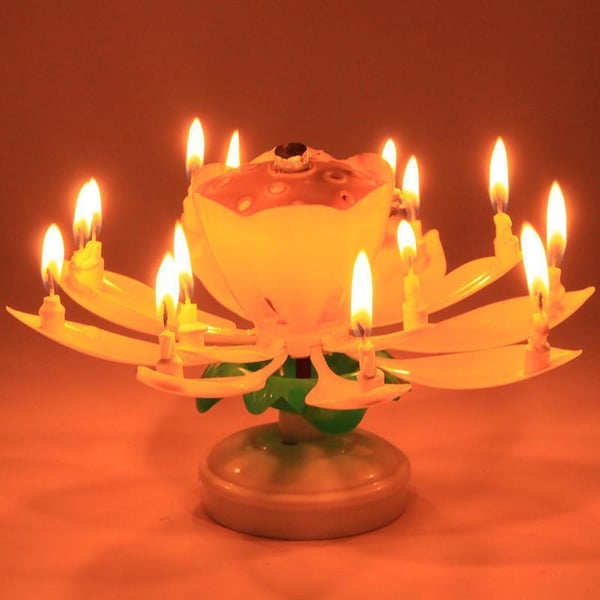 🔥HEISSER ANGEBOT 50 % RABATT🎂Geburtstagskerze „Magic Flower“