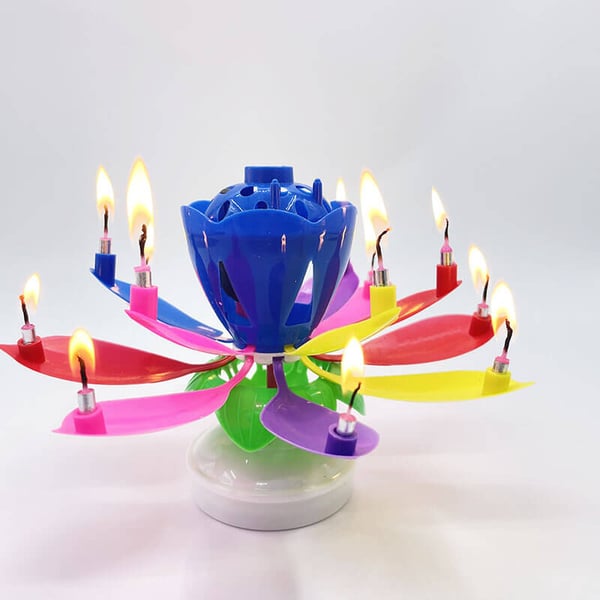 🔥HEISSER ANGEBOT 50 % RABATT🎂Geburtstagskerze „Magic Flower“