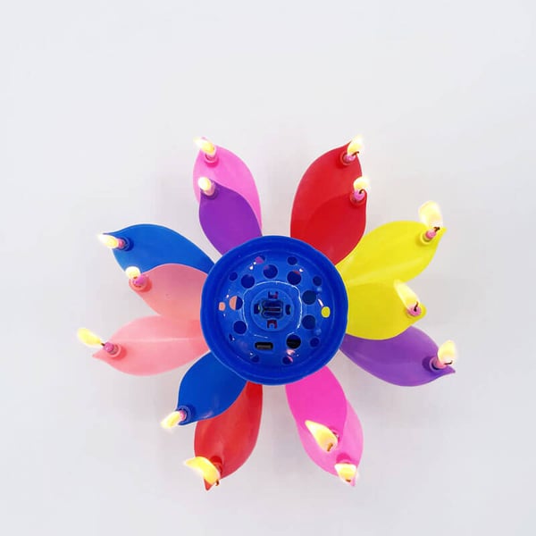 🔥HEISSER ANGEBOT 50 % RABATT🎂Geburtstagskerze „Magic Flower“