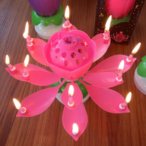 🔥HEISSER ANGEBOT 50 % RABATT🎂Geburtstagskerze „Magic Flower“