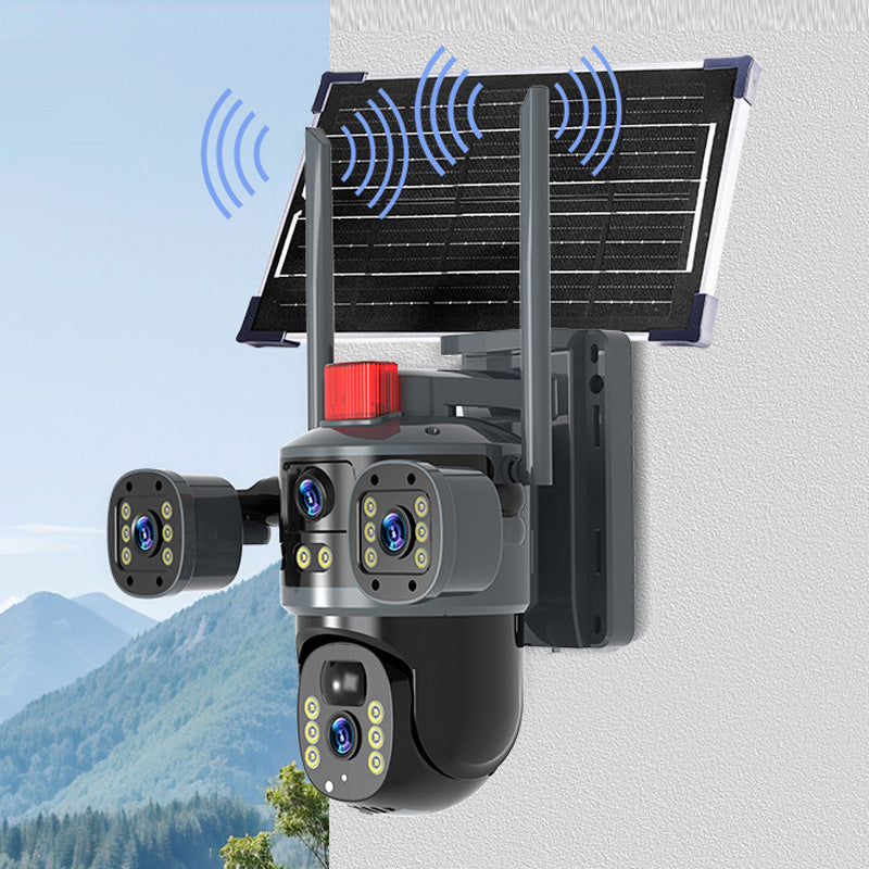 💥Neuer Verkaufsschlager 2026🎥 Solarbetriebene 360°-Kuppelkamera mit drei Objektiven✈️ Kostenloser Versand