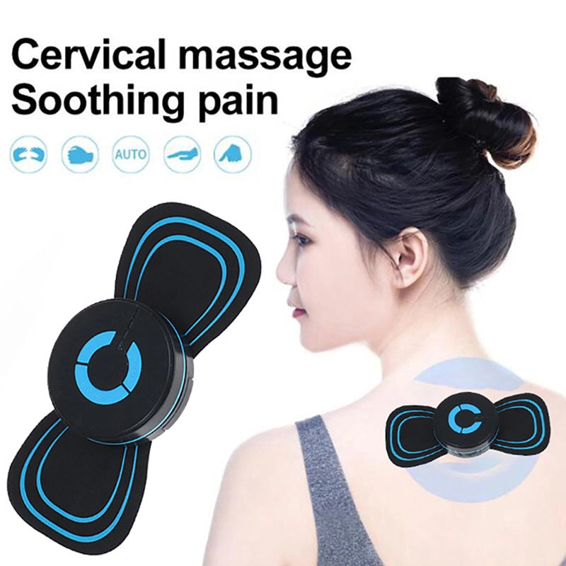 🎉 50% RABATT!🛋️ Tragbarer Mini-Massager: 6 Programme + Mikrostrom – entspannt überall (Nacken, Schultern & mehr)