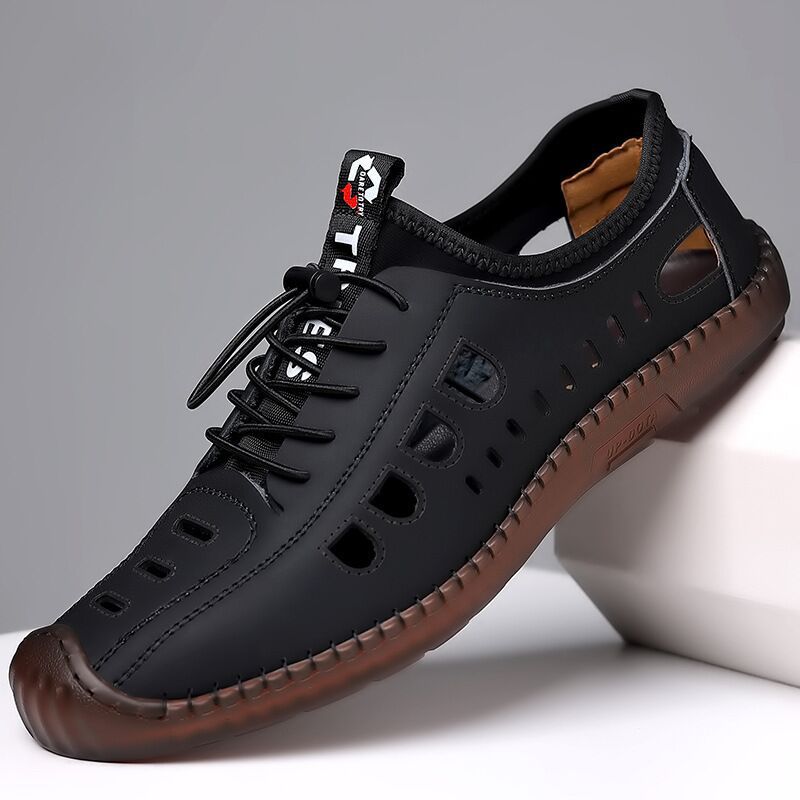 🥾 NUR FÜR KURZE ZEIT: 50 % RABATT! ✨ Wander-Slipper – weiches Leder, atmungsaktiv, rutschfest 🏔️