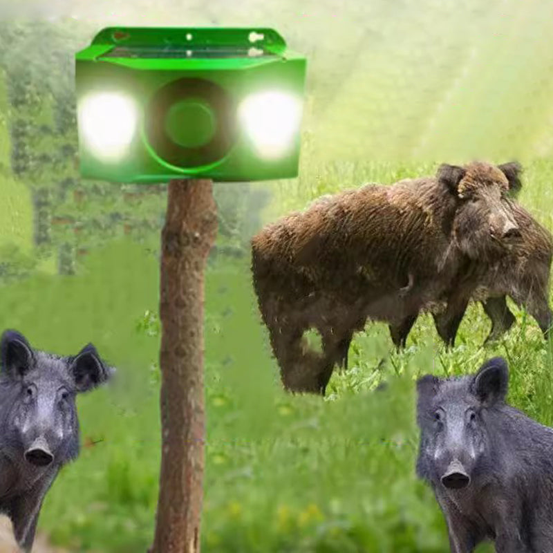 🆘Bleiben Sie im Freien sicher✅Solarbetriebene Tierabwehr-Warnlichter mit lautem Alarm