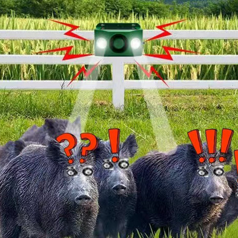 🆘Bleiben Sie im Freien sicher✅Solarbetriebene Tierabwehr-Warnlichter mit lautem Alarm