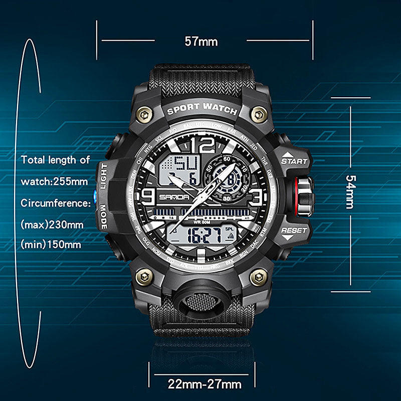 💦⌚ 50% RABATT! 100m Wasserdichte Herrenuhr mit Leuchtmasse & Multifunktionen – Robust, sportlich & alltagstauglich ✨