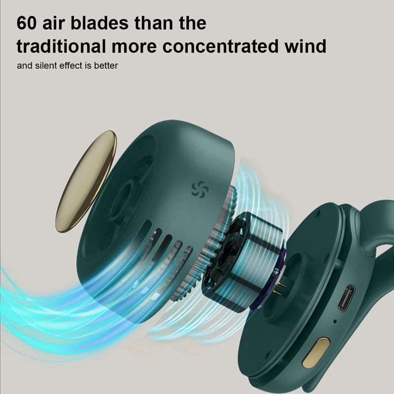 ❄️50% OFF!💨Um 360° drehbarer, tragbarer Mini-Clip-Ventilator