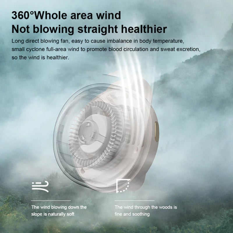❄️50% OFF!💨Um 360° drehbarer, tragbarer Mini-Clip-Ventilator
