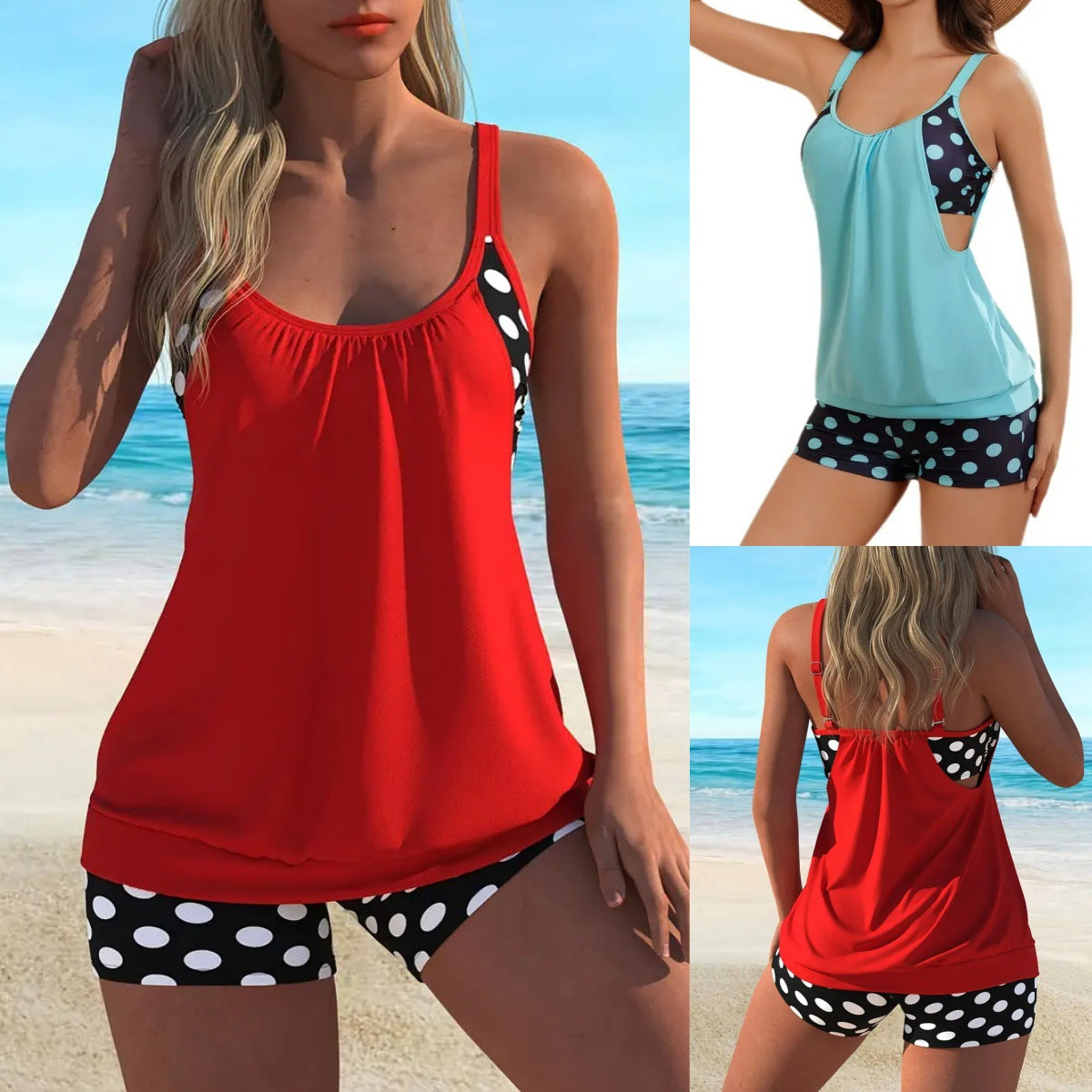 🏖️ Heißer Sommer – 50% RABATT 👙 Zweiteiliges Damen-Bikini-Set mit Polka-Dots