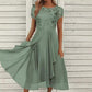 👗✨ Elegantes Damenkleid mit Rundhalsausschnitt – figurschmeichelnd, knitterfrei & vielseitig, jetzt −50%