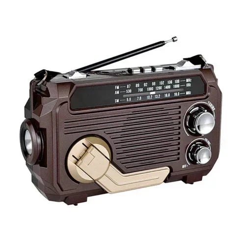 🔥50% RABATT auf ausgewählte Produkte 🎉🔥Tragbares Multifunktionsradio mit Handkurbel und Taschenlampe
