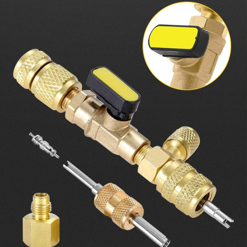 🔧 50% RABATT! ❄️ AC-Ventileinsatz-Ausbauwerkzeug – SAE 1/4" & 5/16", 10 Ersatzeinsätze, Massives Messing & Ideal Für Klimaanlagen-Reparaturen 🛠️