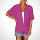 Sommer-Sonderangebot: 50% Rabatt!🌼Neue, stylische, fließende Kurzarm-Strickjacke (Modelljahr 2026)