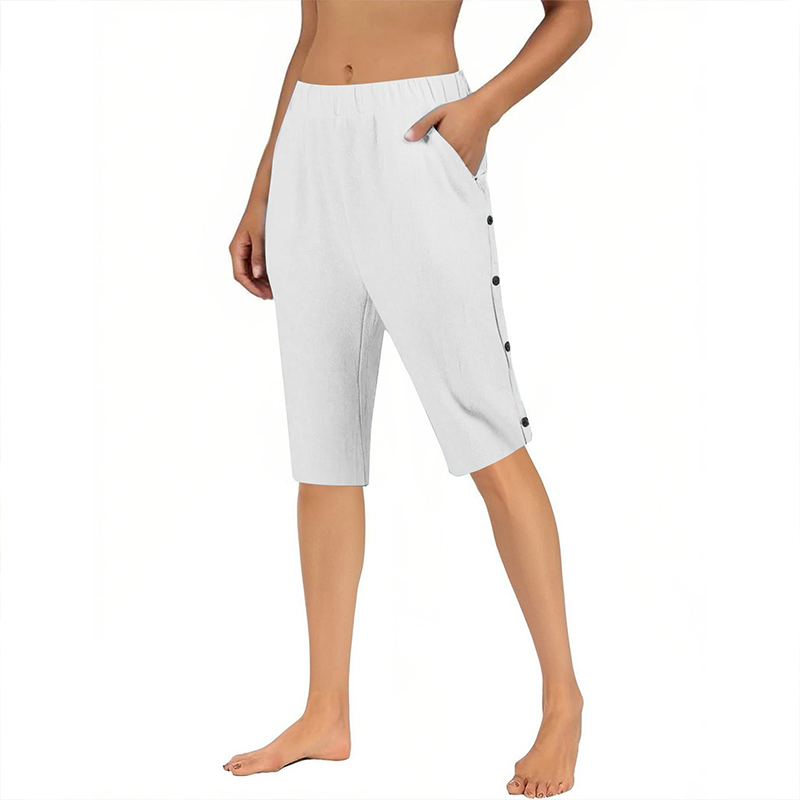 🌿☀️ 50% RABATT 🔥 Damen Capri-Hose aus Baumwolle & Leinen – locker, atmungsaktiv & perfekt für den Sommer ✨