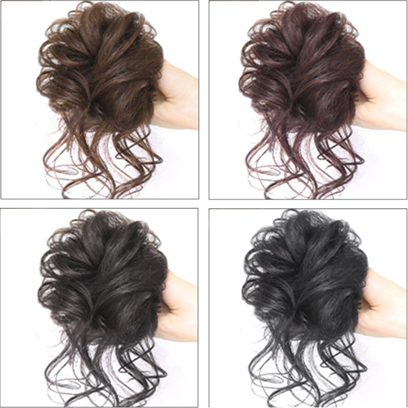 💗LETZTER TAG – KAUF 1, BEKOMME 1 GRATIS + KOSTLOSES GESCHENK!!💗Messy Locken Dutt Scrunchie Haarverlängerungen