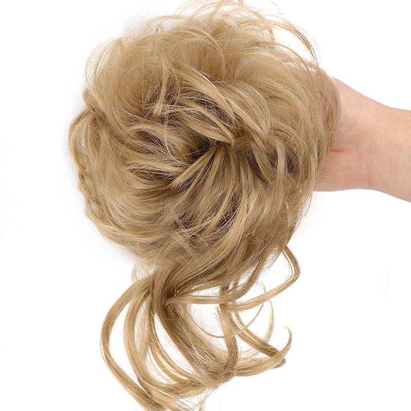 💗LETZTER TAG – KAUF 1, BEKOMME 1 GRATIS + KOSTLOSES GESCHENK!!💗Messy Locken Dutt Scrunchie Haarverlängerungen