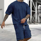 👕 50% RABATT! 🔥 Set aus Freizeit-T-Shirt mit Kurzen Ärmeln & Shorts für Herren – Bequemer Schnitt, Leichter Stoff & Perfekt Für Warme Tage ☀️