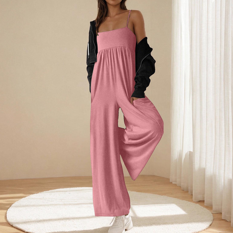 👗☁️ Lässiger Strand-Overall mit Riemchen & weitem Bein – 50% RABATT! Leicht, luftig, perfekt für warme Tage & Urlaub. 🔥🌊
