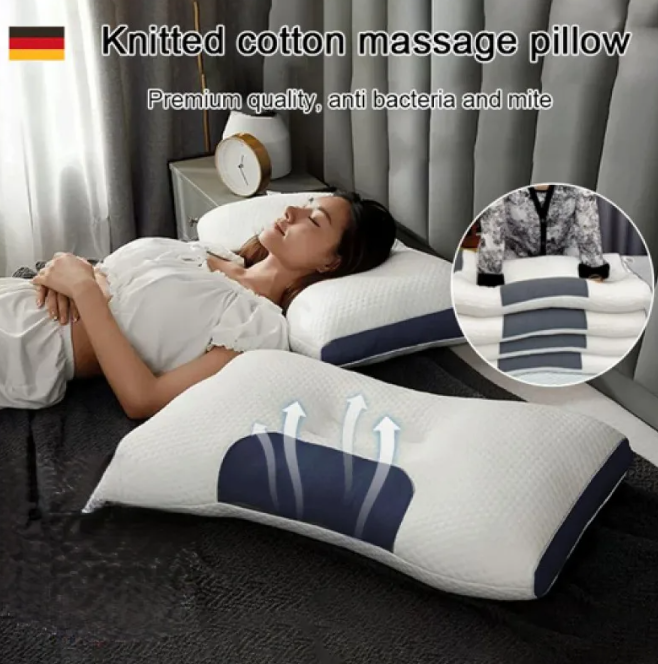 💆‍♀️ 50% RABATT! 🔥 Antibakterielles Nacken-Massagekissen mit orthopädischer Stütze & Schlafunterstützung – Perfekt für Nacken- & Schulterschmerzen – atmungsaktiver Memory-Schaum, abnehmbarer Bezug 🛌