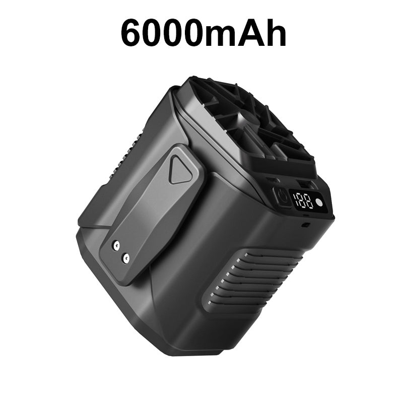 🌀 Leistungsstarker Hüftventilator mit 100 Geschwindigkeitsstufen – USB-C aufladbar, extrem starker Luftstrom, ideal für Baustelle, Outdoor & Reisen ⚡