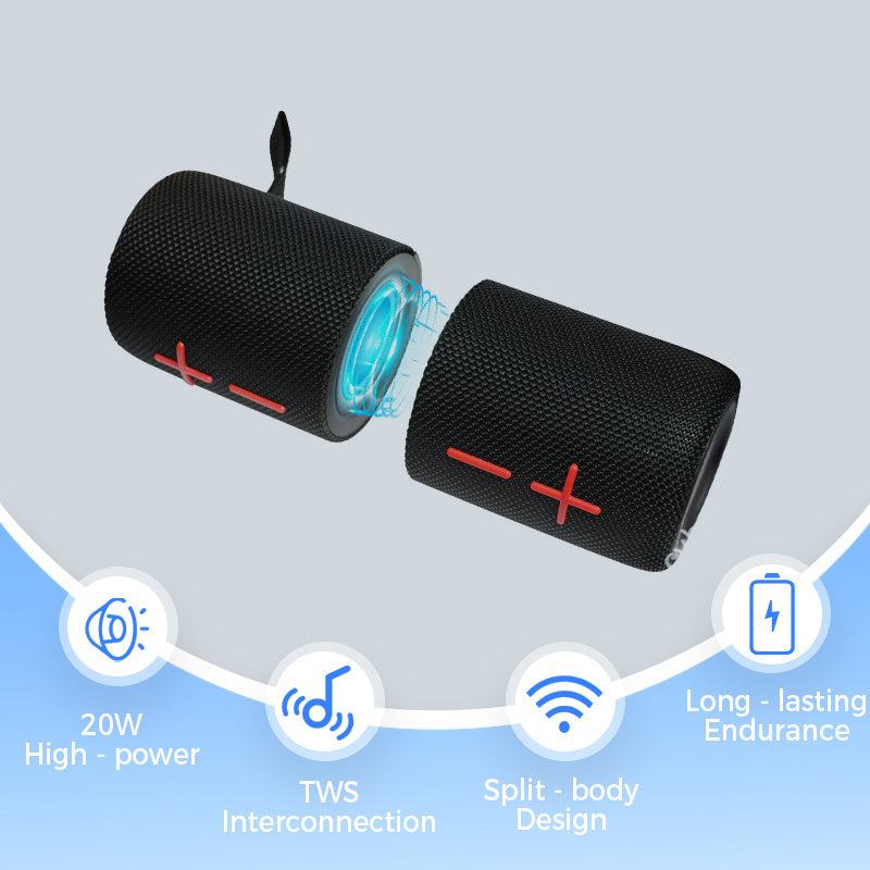 🎁2-in-1 magnetischer, zweifach teilbarer Bluetooth-Lautsprecher