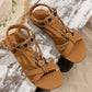 👡 50% RABATT! 🌼 Flache Damen-Sandalen – Runde Zehen, Atmungsaktiv, Verstellbarer Knöchelriemen & Blumen-Dekor Für Einen Romantischen Sommerlook ✨