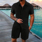🌴 Herren Sommer-Set – Atmungsaktives Kurzarmhemd & Shorts, Locker & Schnelltrocknend – Für Strand, Urlaub & Casual-Look, 6 Farben