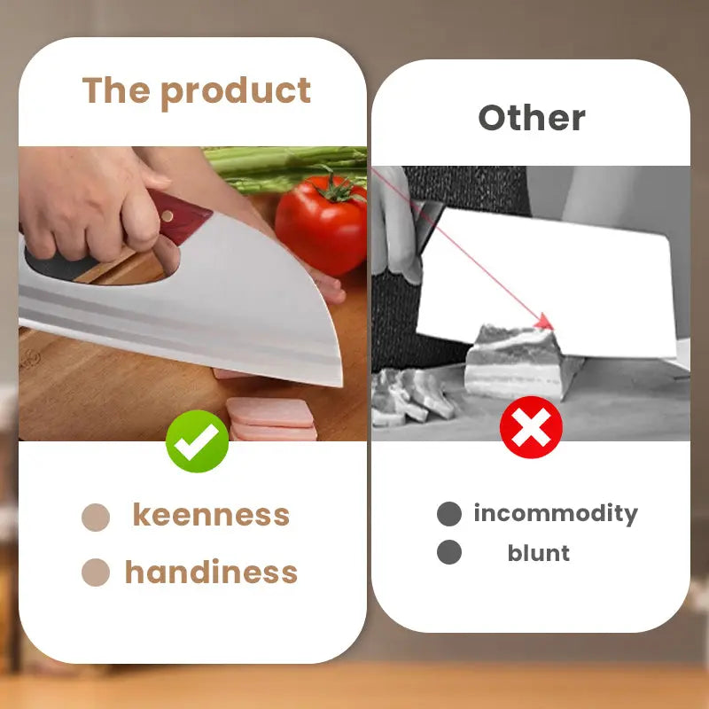 ⏳Begrenzte Zeit 50% Rabatt💥🔪Professionelles Küchenmesser mit kraftsparendem Design – Ultra-scharfe 5Cr15Mov Edelstahlklinge, ergonomischer Anti-Rutsch-Griff, leicht & vielseitig für Gemüse, Fleisch & mehr