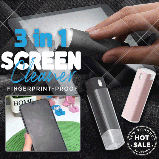 🎁Hot Selling 2026 - Neue 3 in 1 Bildschirm Reinigung Spray Flasche und Wisch